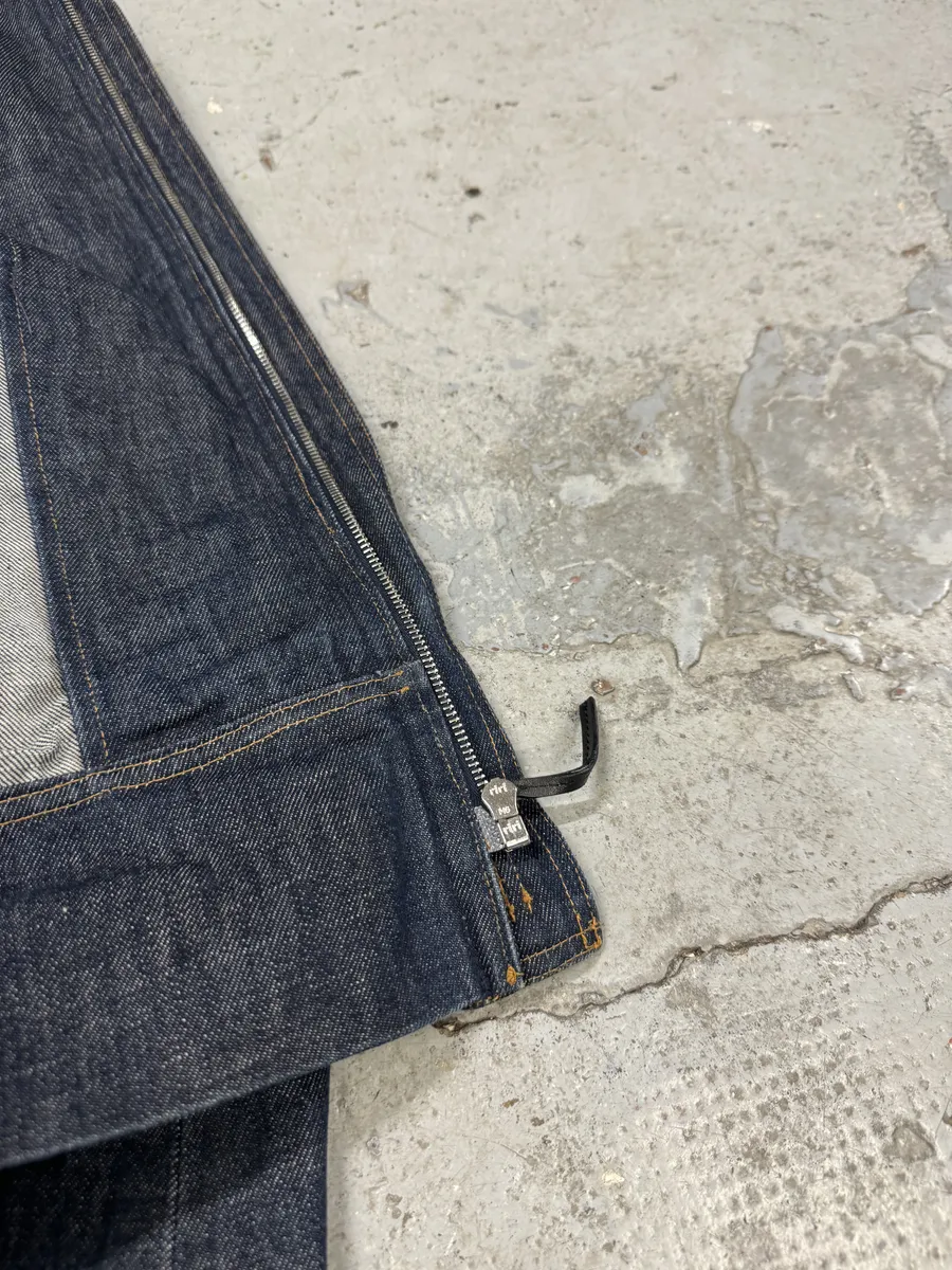 2010s Dior Blue Brut Denim Jacket - Image 8