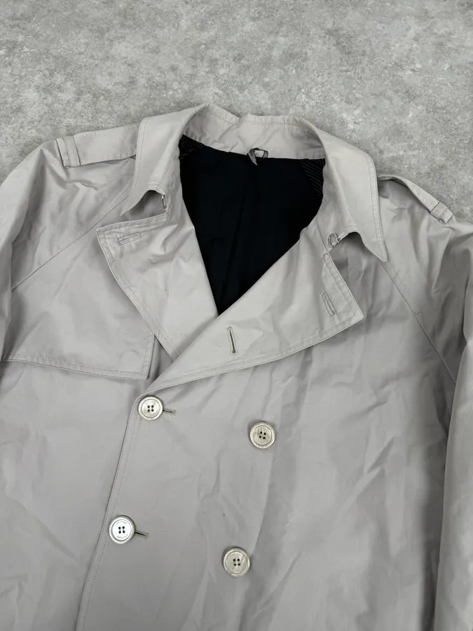 2010s Dior Grey Classy Trench Coat - Image 5
