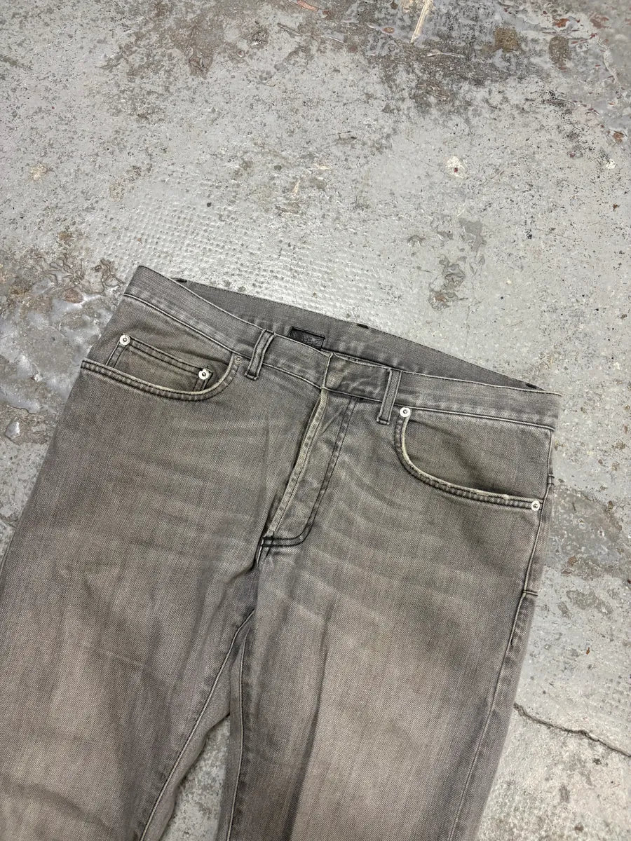 2010s Dior Grey Denim Slim Jeans by Kris Van Assche - Image 5