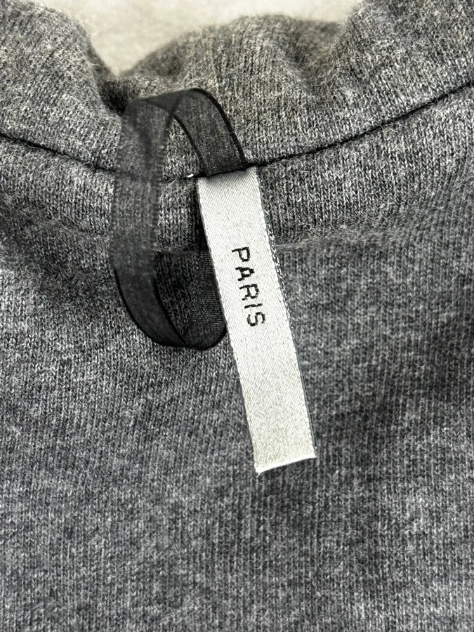2010s Dior Grey Hybrid Hooded Bomber Jacket by Kris Van Assche - Image 9