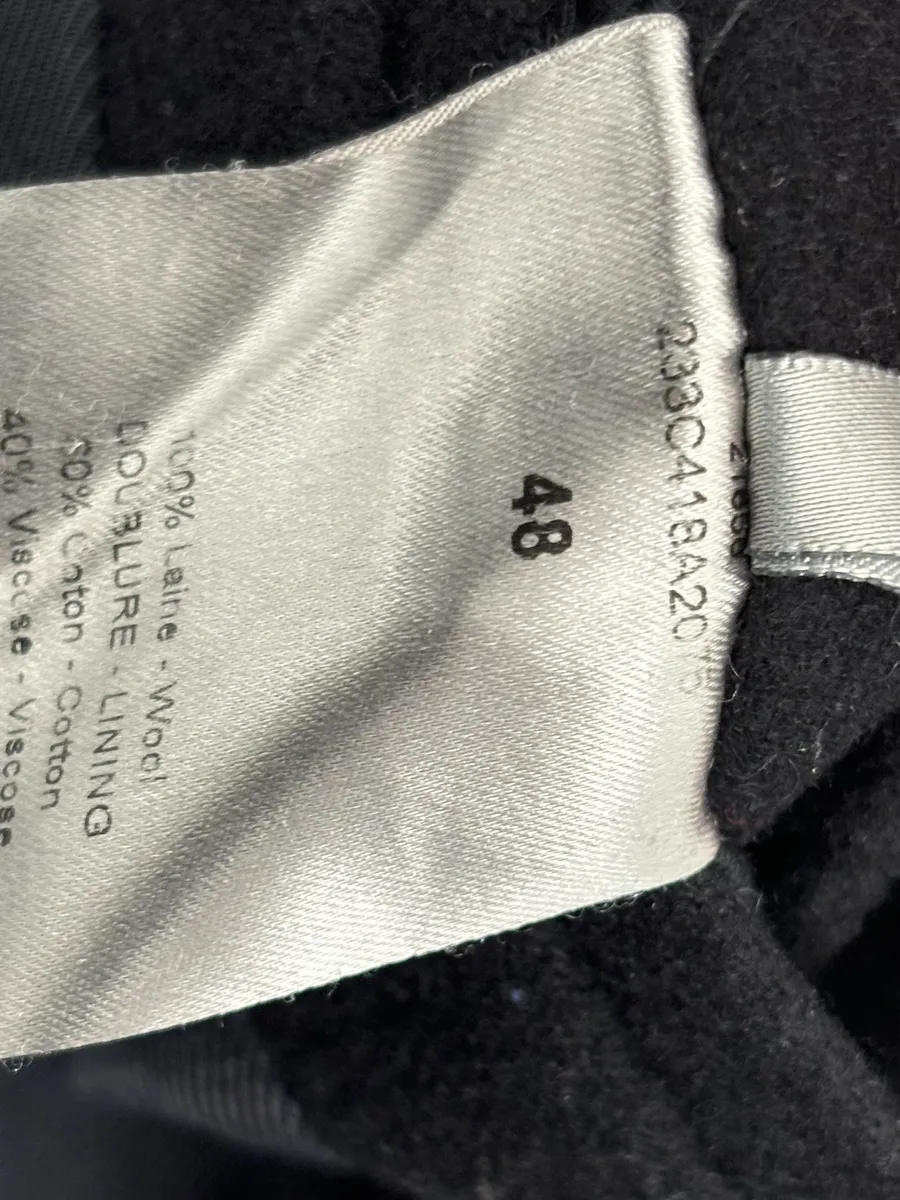 2010s Dior Homme Black Wool Double-Breasted Caban Jacket - Image 12