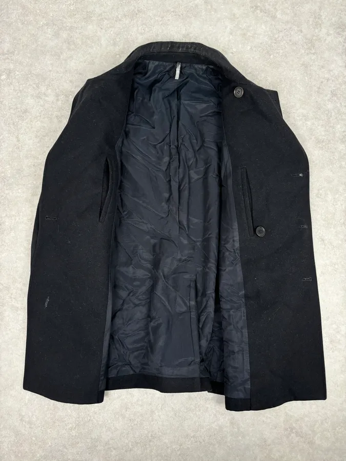 2010s Dior Homme Black Wool Double-Breasted Caban Jacket - Image 7