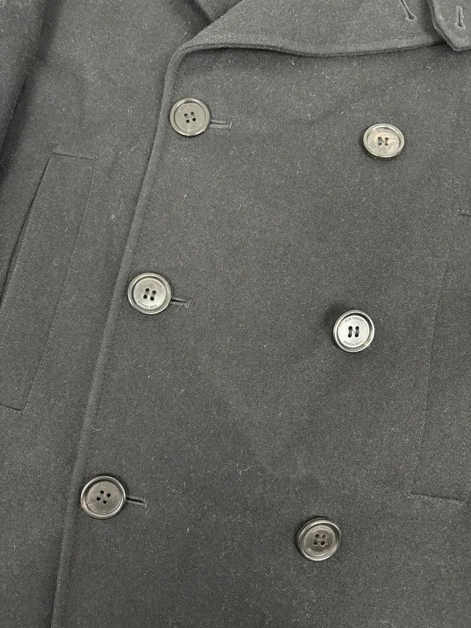 2010s Dior Homme Black Wool Double-Breasted Caban Jacket - Image 8