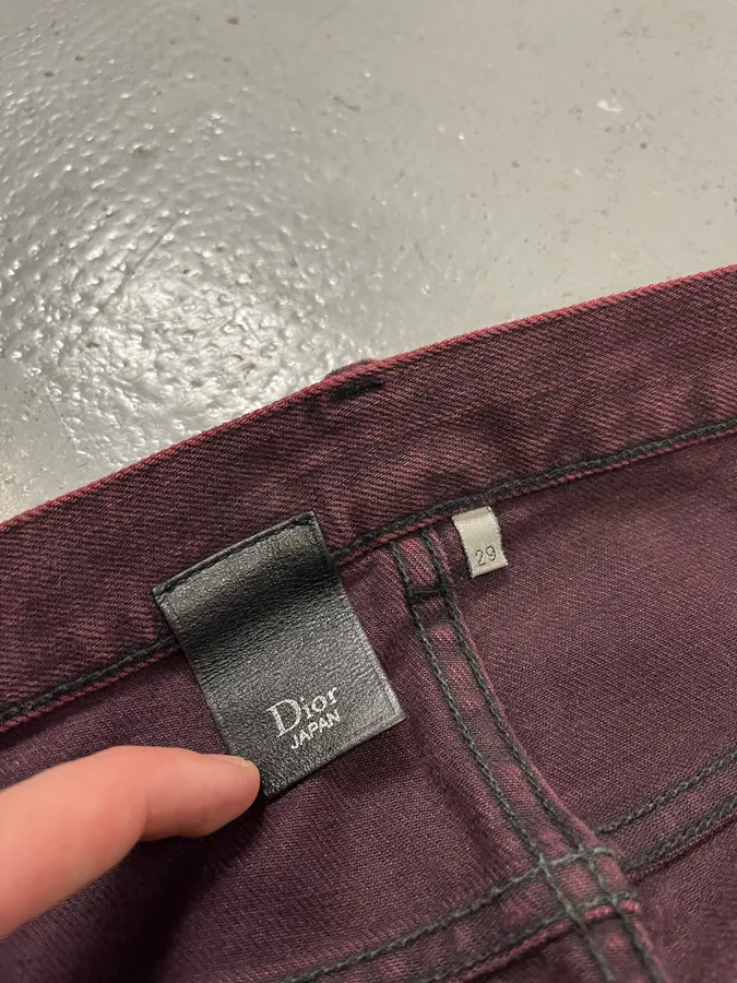 2010s Dior Purple Shadow Slim Denim Jeans by Kris Van Assche - Image 12