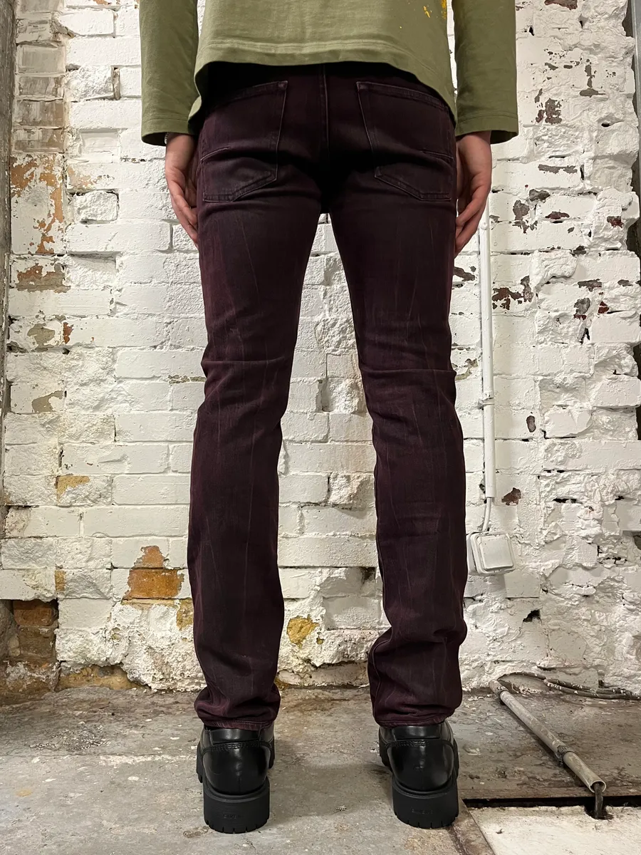 2010s Dior Purple Shadow Slim Denim Jeans by Kris Van Assche - Image 5