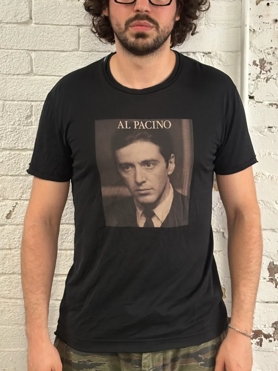 2010s Dolce & Gabbana Al Pacino Black T-Shirt - Image 2