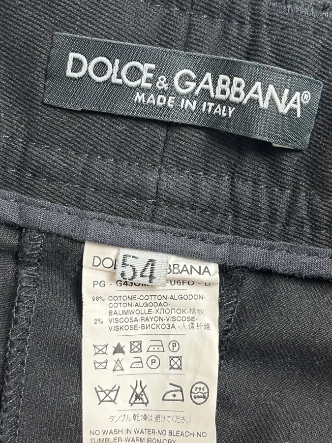 2010s Dolce & Gabbana Black Cargo Zip Multi Pockets Pants - Image 10