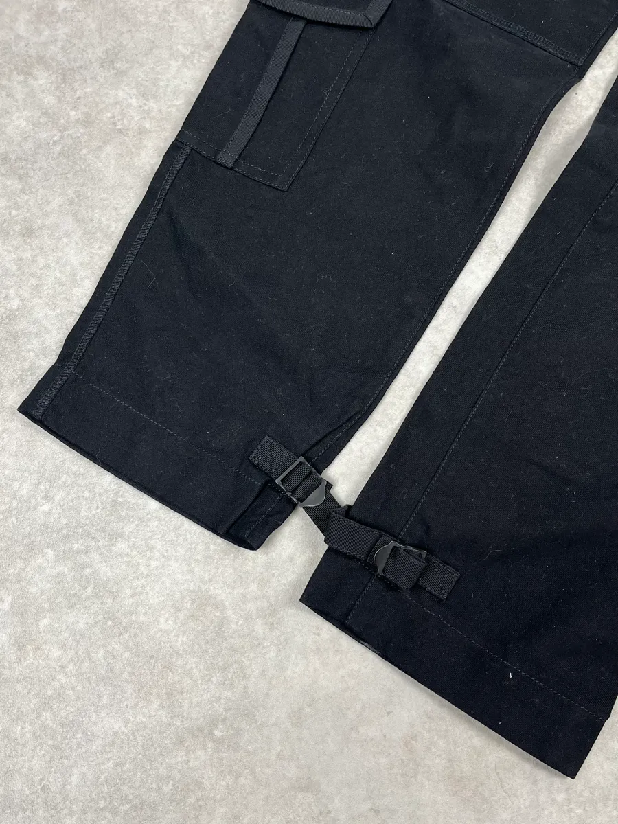 2010s Dolce & Gabbana Black Cargo Zip Multi Pockets Pants - Image 9
