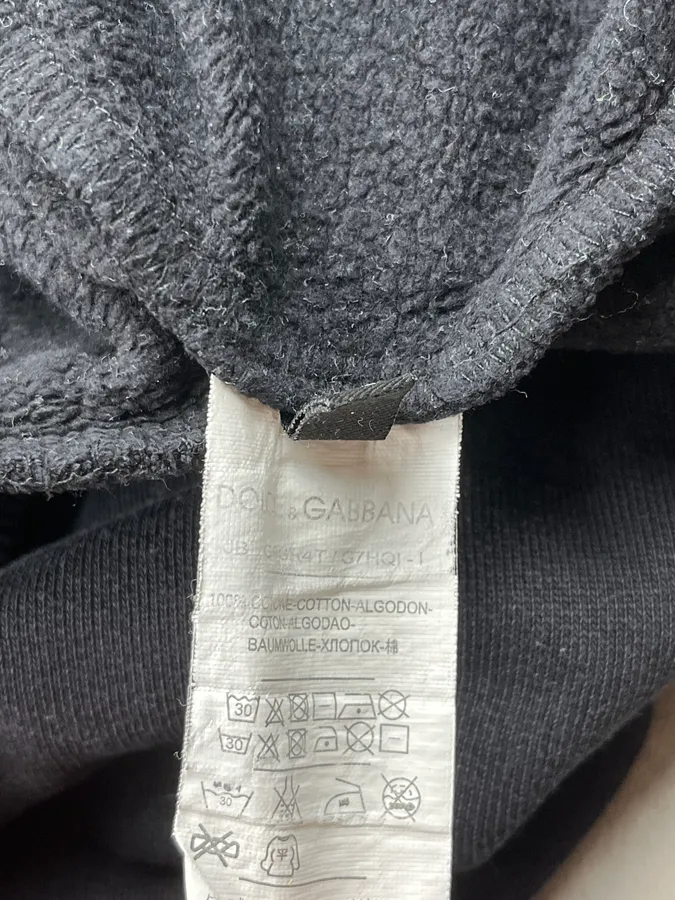 2010s Dolce & Gabbana Black Crown Hoodie - Image 11