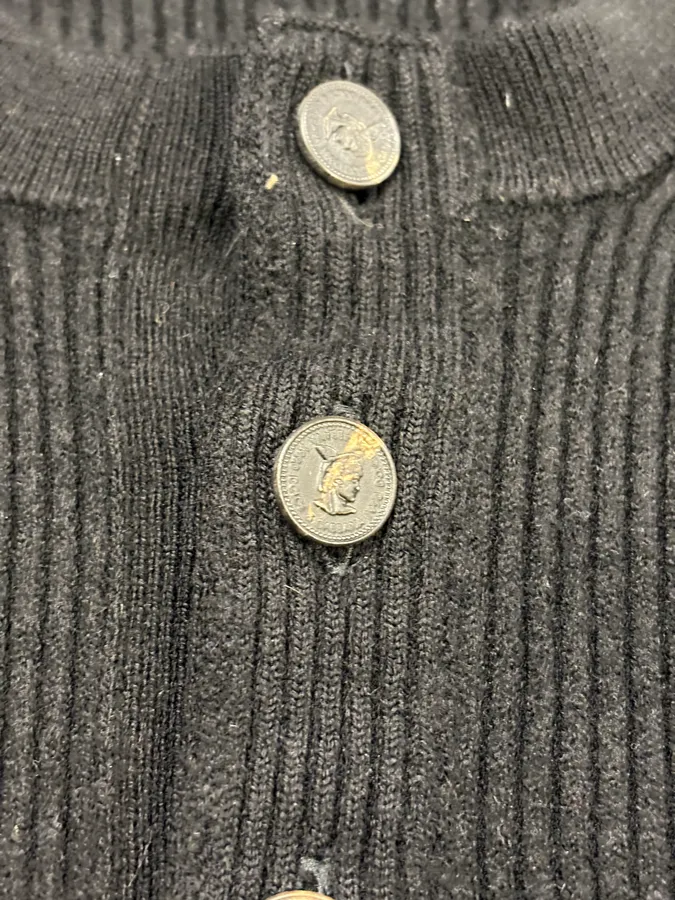 2010s Dolce & Gabbana Black Henley Sweater - Image 8