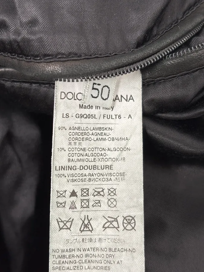 2010s Dolce & Gabbana Black Hooded Biker Leather Jacket - Image 12
