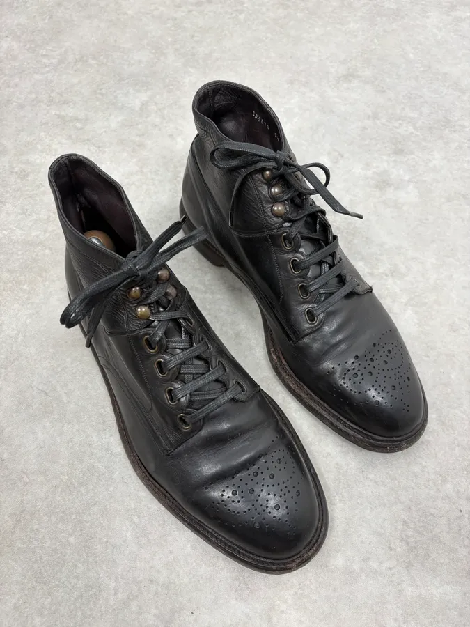 2010s Dolce & Gabbana Black Leather Boots - Image 4