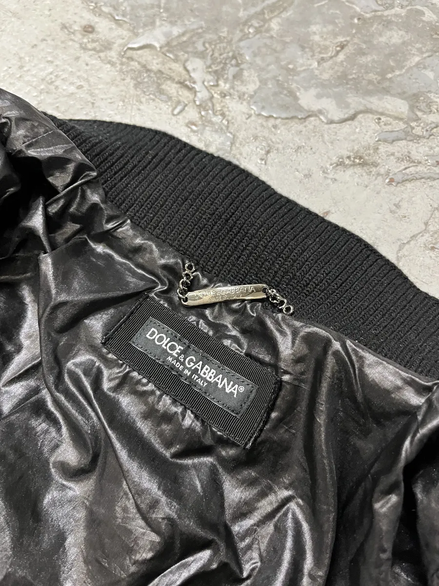 2010s Dolce & Gabbana Black Quilted Light Jacket - Image 10