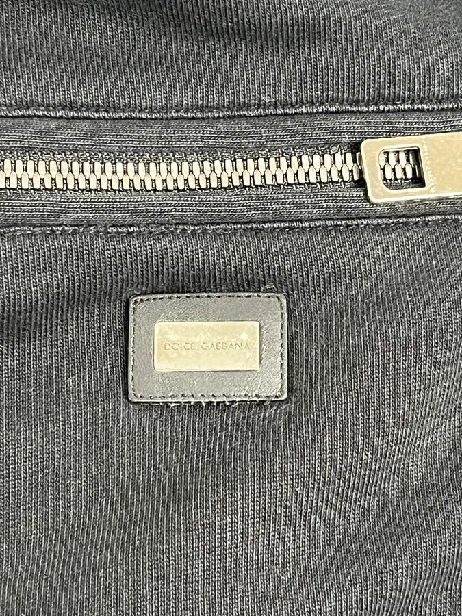 2010s Dolce & Gabbana Black Zip Jogger Pants - Image 10