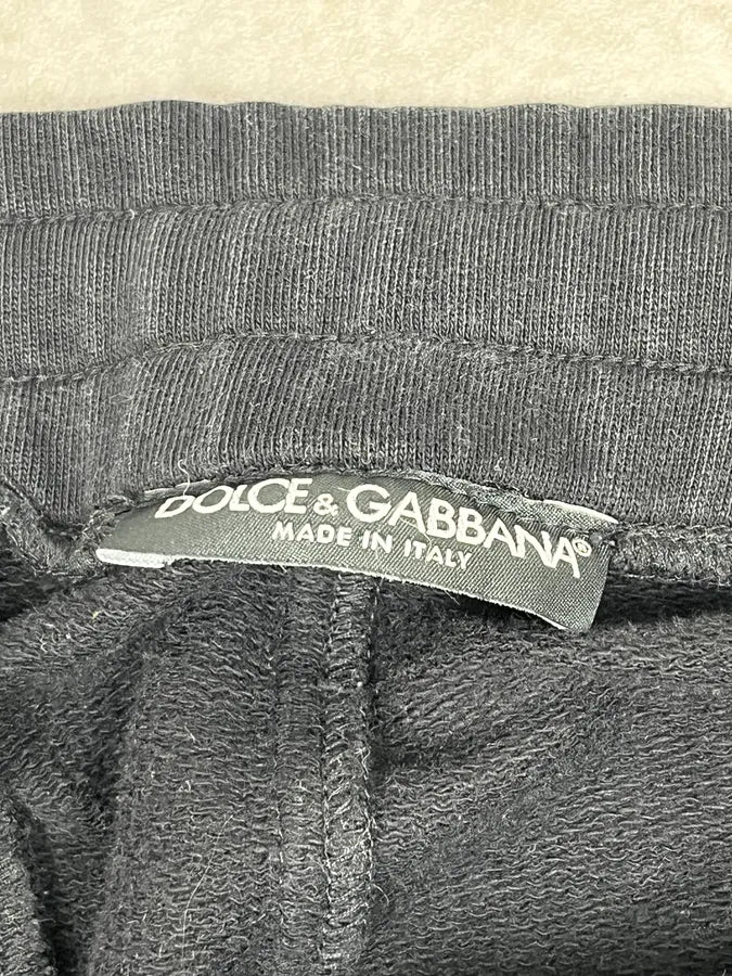 2010s Dolce & Gabbana Black Zip Jogger Pants - Image 8