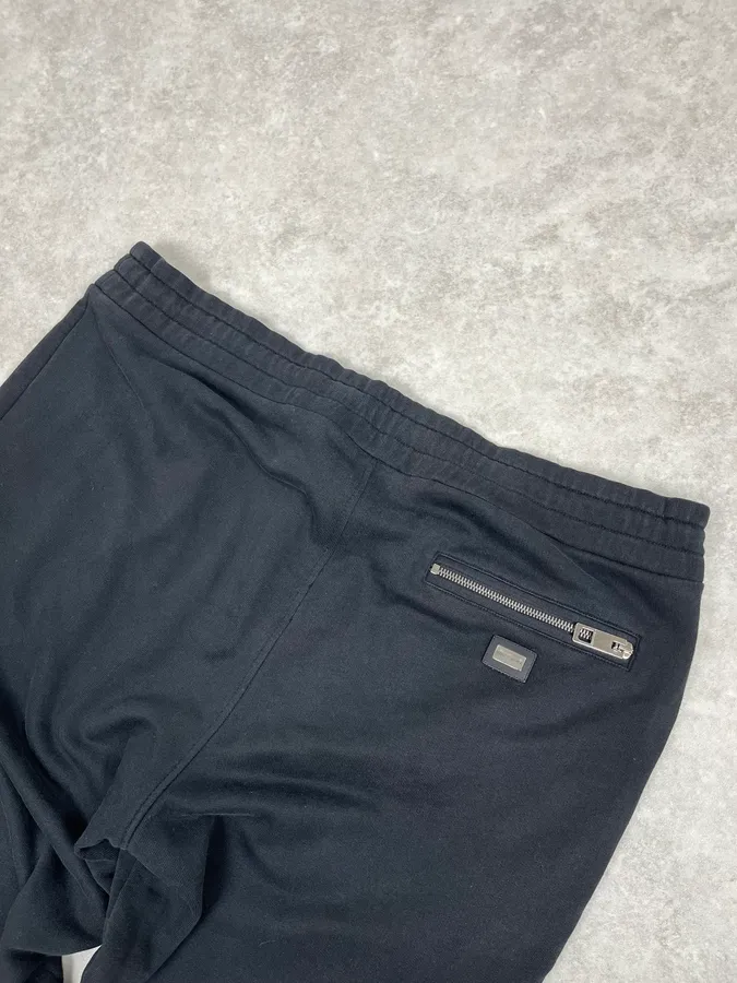 2010s Dolce & Gabbana Black Zip Jogger Pants - Image 9