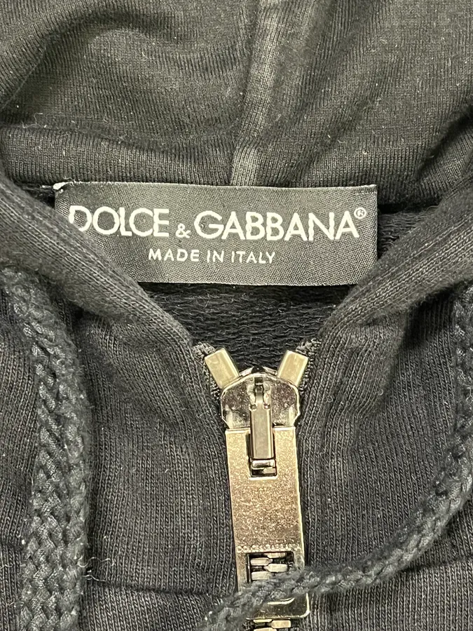 2010s Dolce & Gabbana Black Zip-up Hoodie - Image 8