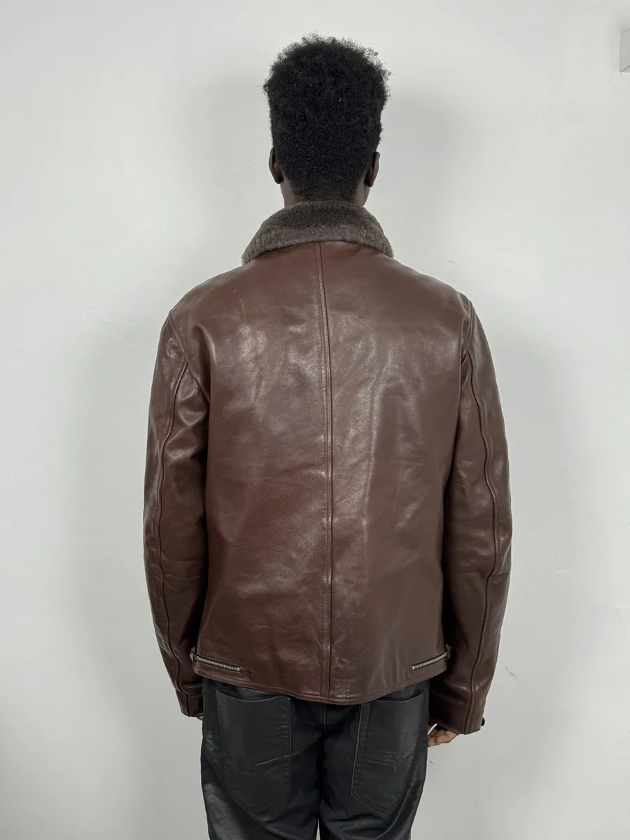 2010s Dolce & Gabbana Brown Premium Leather Jacket - Image 4