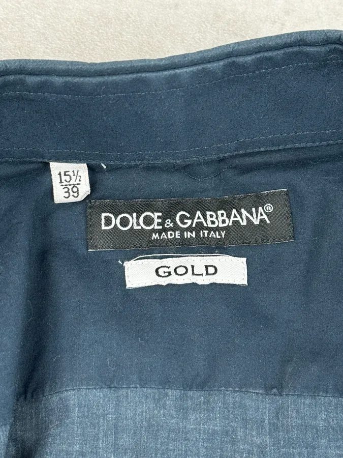 2010s Dolce & Gabbana Catholic Cathedral Navy Shirt - Image 10