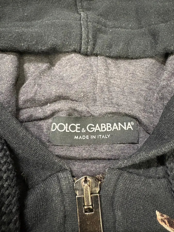 2010s Dolce & Gabbana Contemporary Soldier Lemon World Black Sweatshirt - Image 8