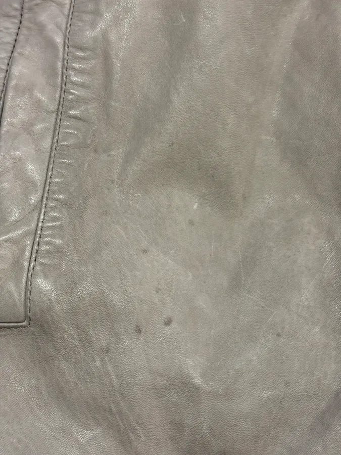 2010s Dolce & Gabbana Grey Biker Minimalist Leather Jacket - Image 12