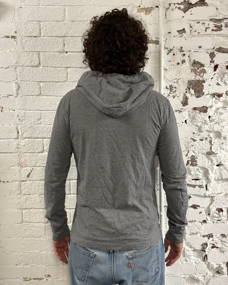 2010s Dolce & Gabbana Grey Muhammad Ali Graphic Hoodie T-Shirt - Image 3