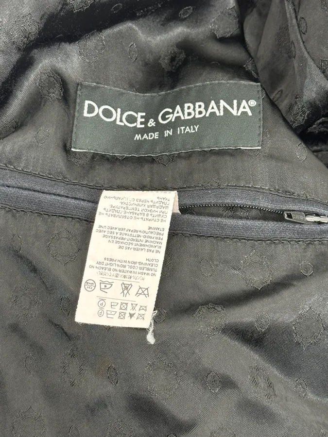 2010s Dolce & Gabbana Grey Spiky Wool Zip-Up Jacket - Image 10