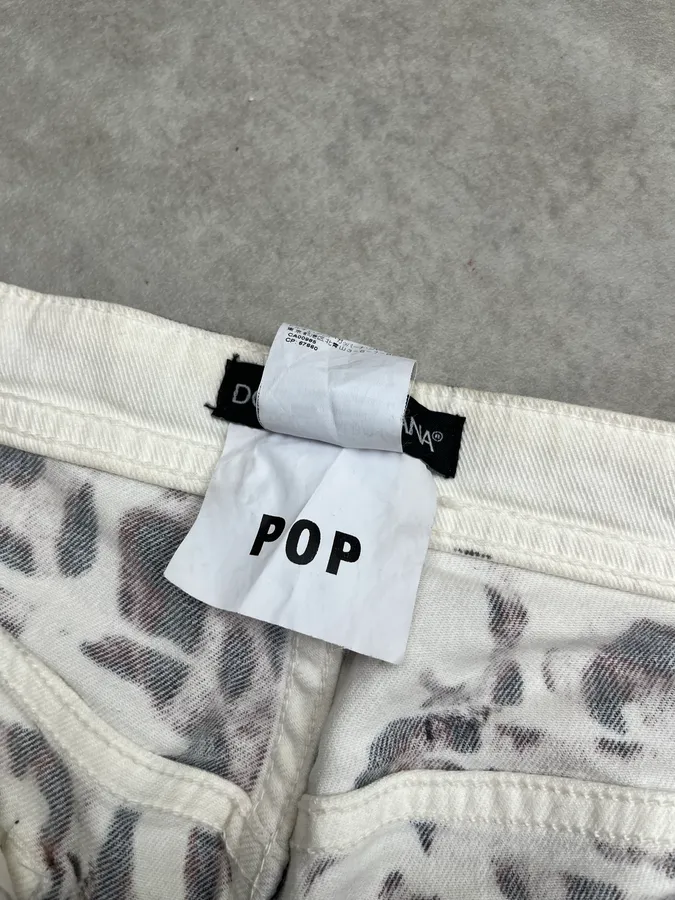 2010s Dolce & Gabbana Leopard Beige Skinny Jeans - Image 11