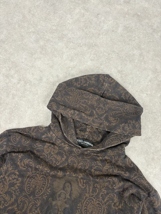 2010s Dolce & Gabbana Royal Black Hoodie - Image 4
