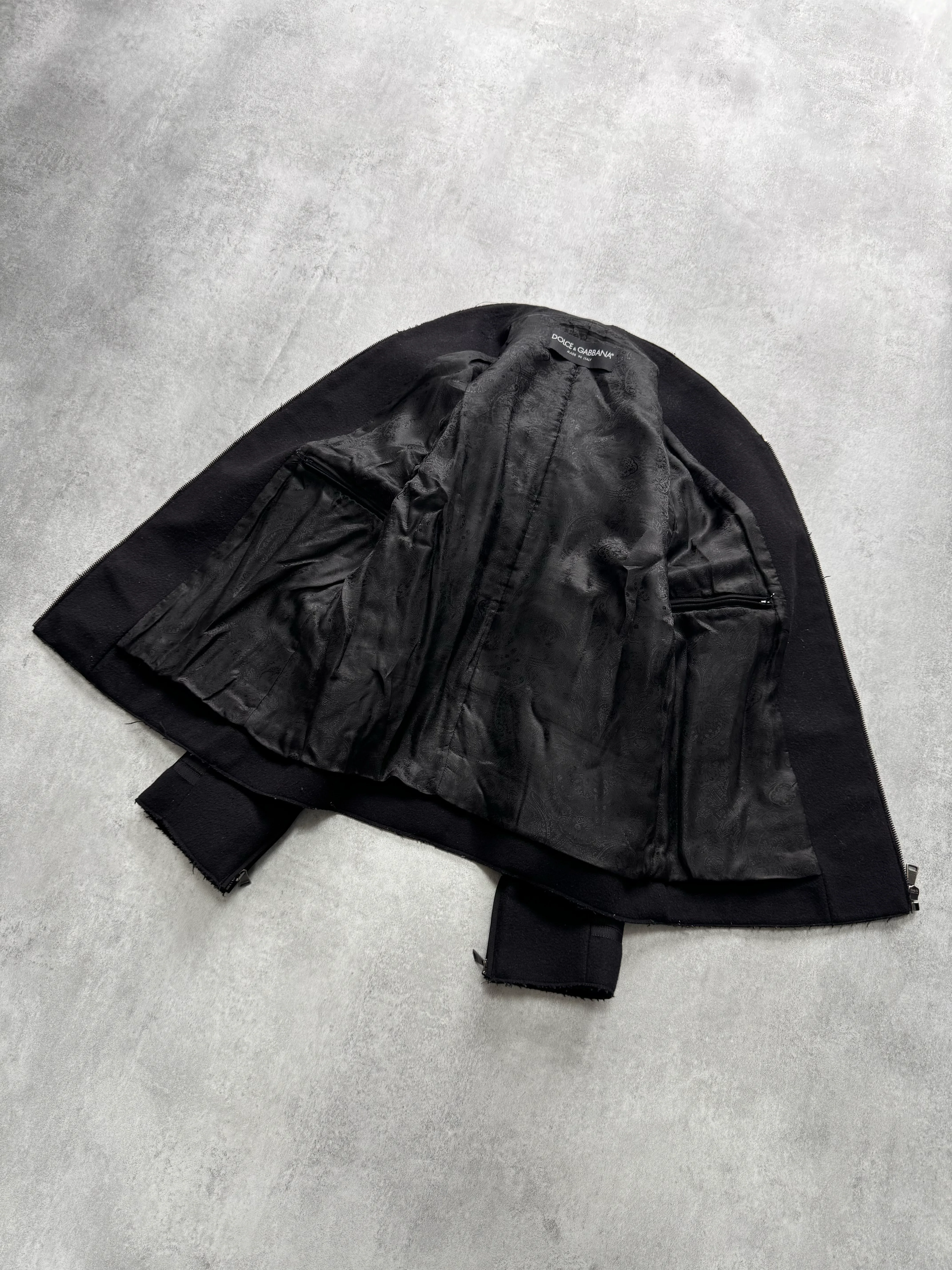 2010s Dolce & Gabbana Sailor Black Jacket - Image 3