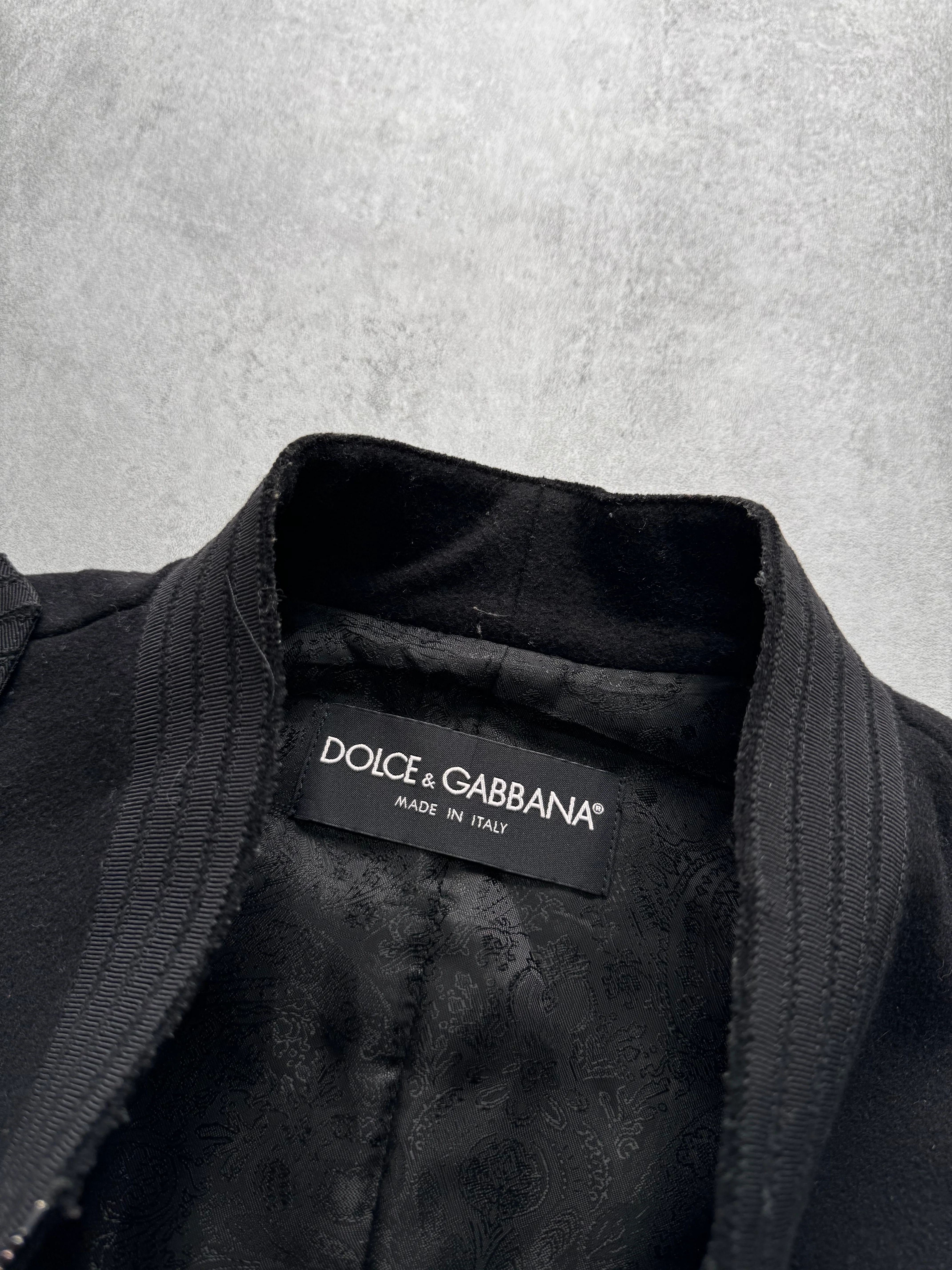 2010s Dolce & Gabbana Sailor Black Jacket - Image 4