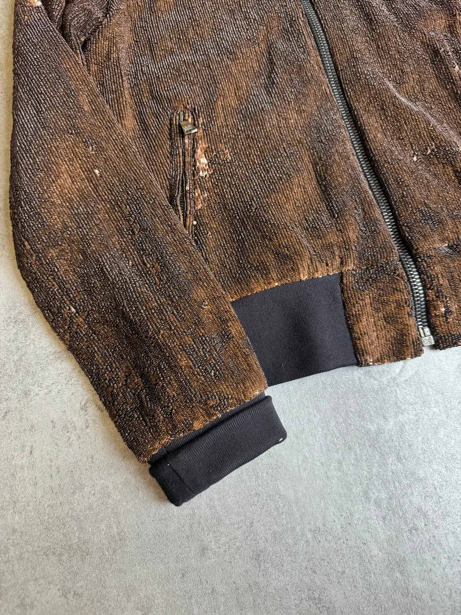 2010s Dolce & Gabbana Sequin Brown Jacket - Image 13