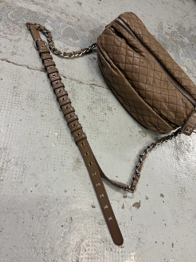 2010s Dolce & Gabbana Timeless Lily Brown Leather Bag - Image 9