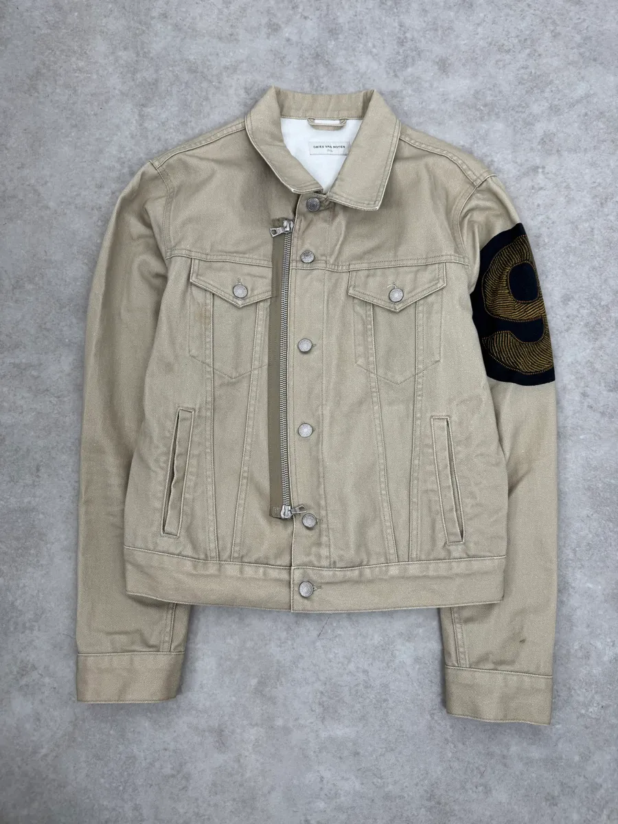 SS2014 Dries Van Noten Beige Denim Jacket