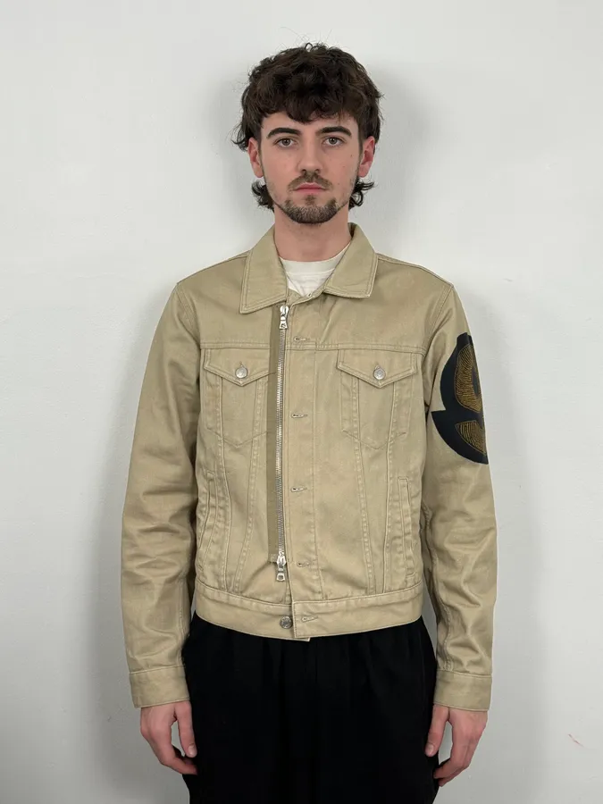 SS2014 Dries Van Noten Beige Denim Jacket - Image 2