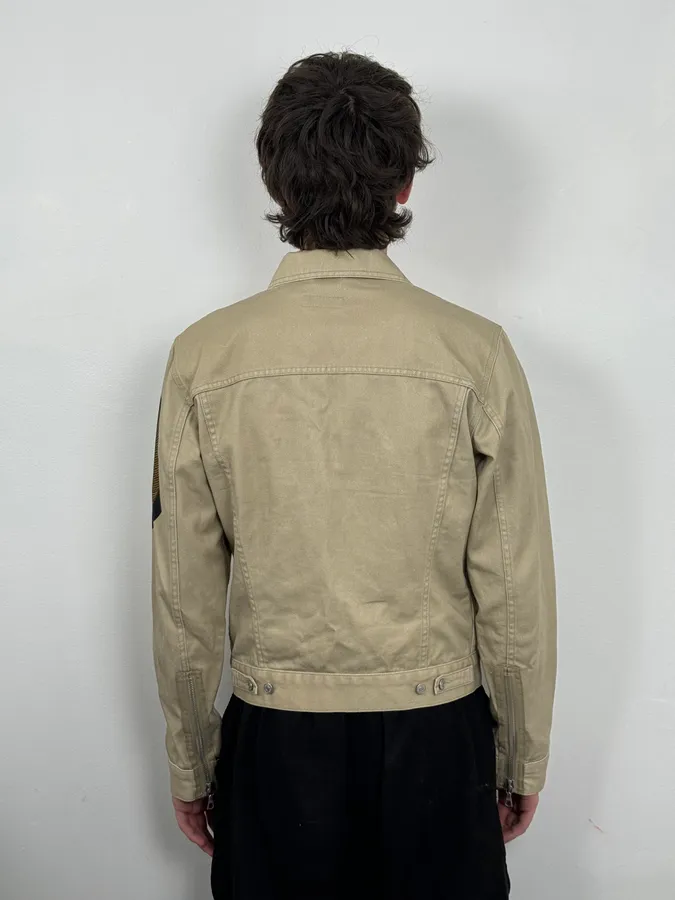 SS2014 Dries Van Noten Beige Denim Jacket - Image 3