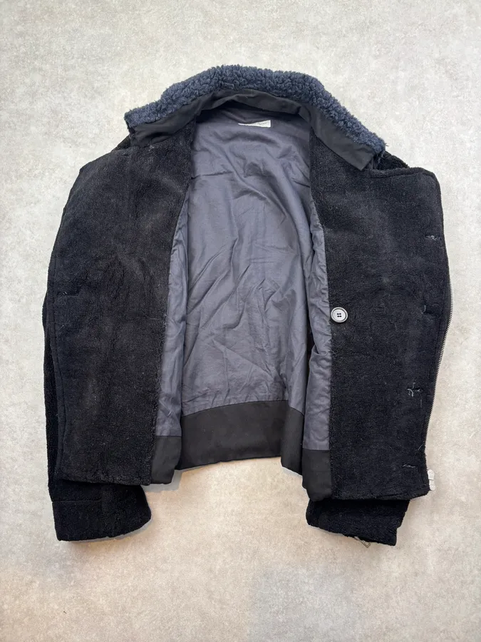 2010s Dries Van Noten Navy Cozy Asymmetrical Jacket - Image 7