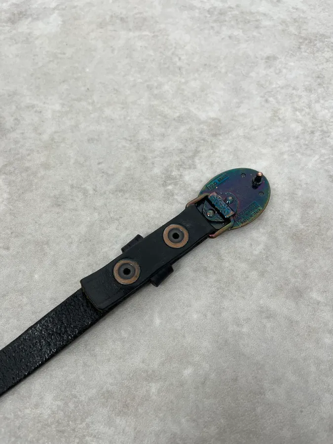 2010s Dsquared2 Black Signature Leather Belt - Image 7