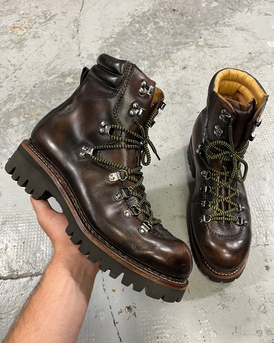 2010s Dsquared2 Brown Leather Mountain Daily Boots