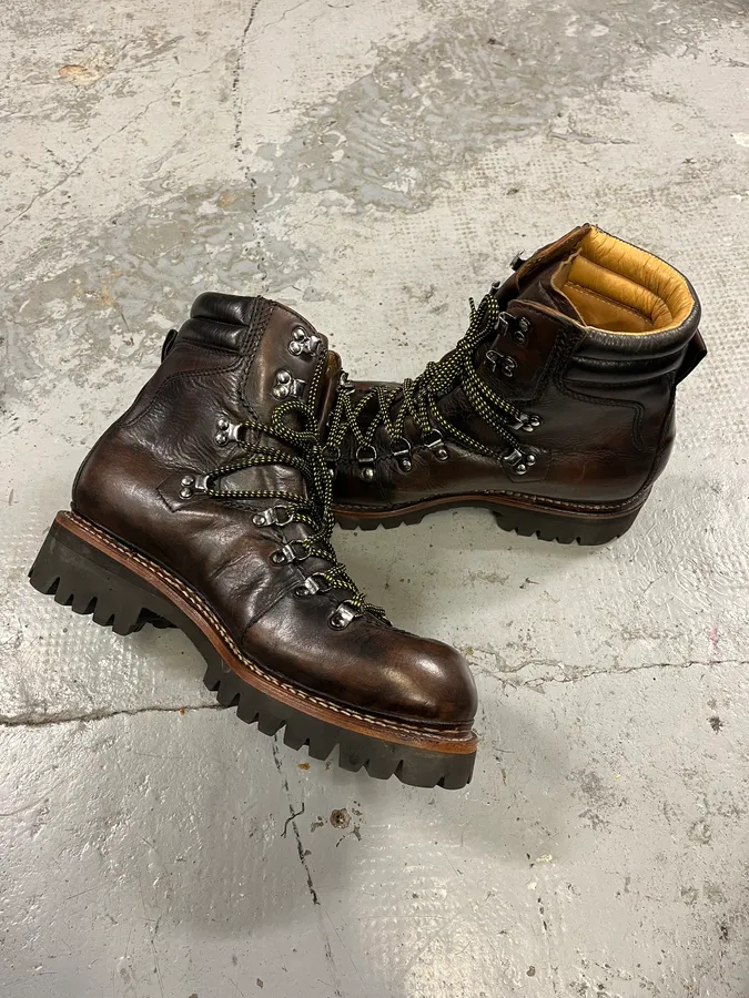 2010s Dsquared2 Brown Leather Mountain Daily Boots - Image 5