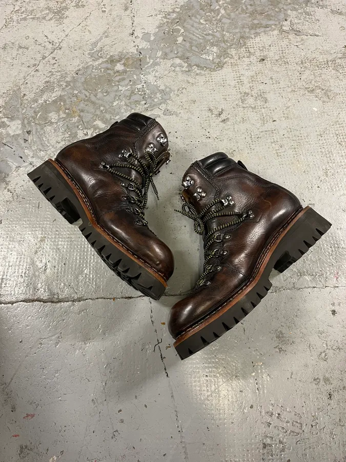 2010s Dsquared2 Brown Leather Mountain Daily Boots - Image 6