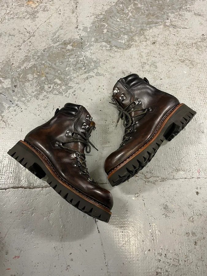 2010s Dsquared2 Brown Leather Mountain Daily Boots - Image 8