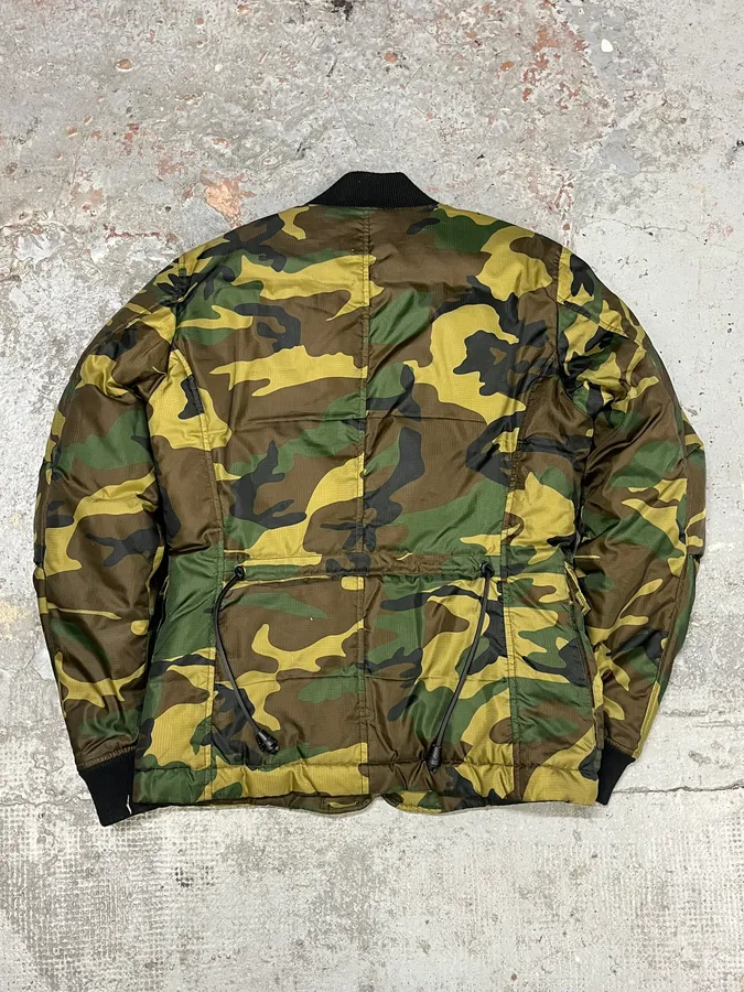 2010s Dsquared2 Camo Khaki Bomber Jacket - Image 4