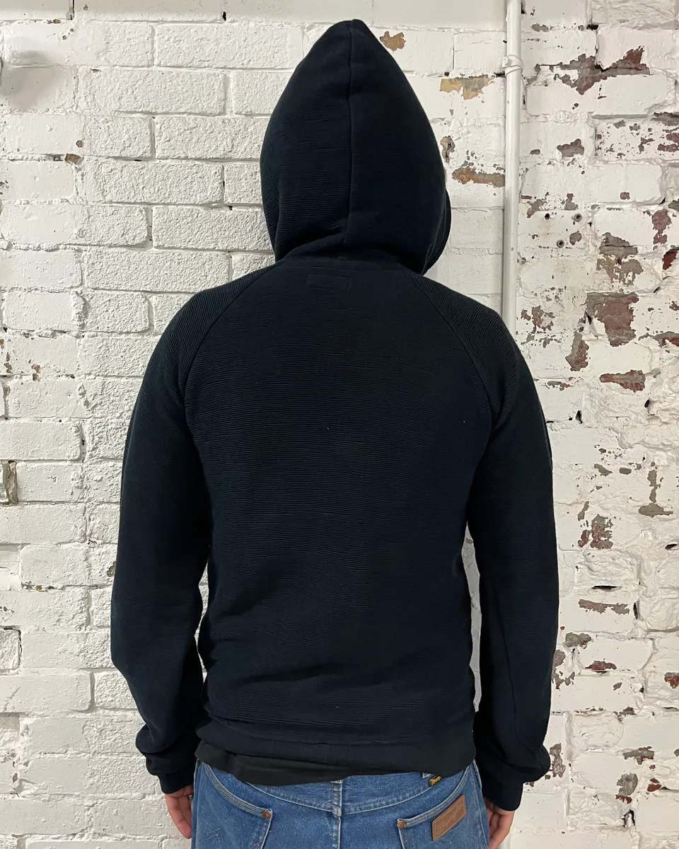 2010s Emporio Armani Black Multi Zip Hoodie - Image 3