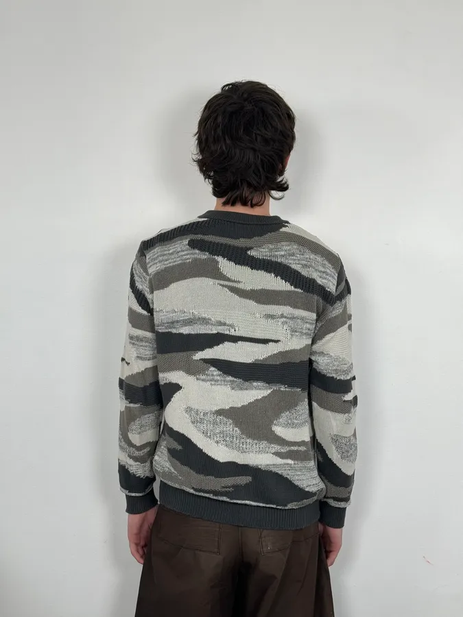 2010s Emporio Armani Camo Military Sweater - Image 3