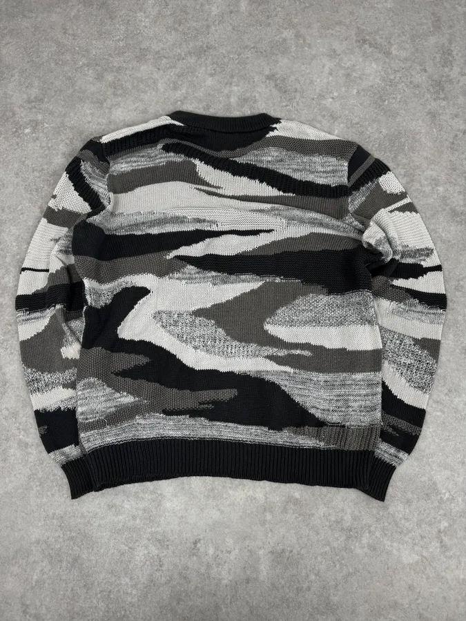 2010s Emporio Armani Camo Military Sweater - Image 4