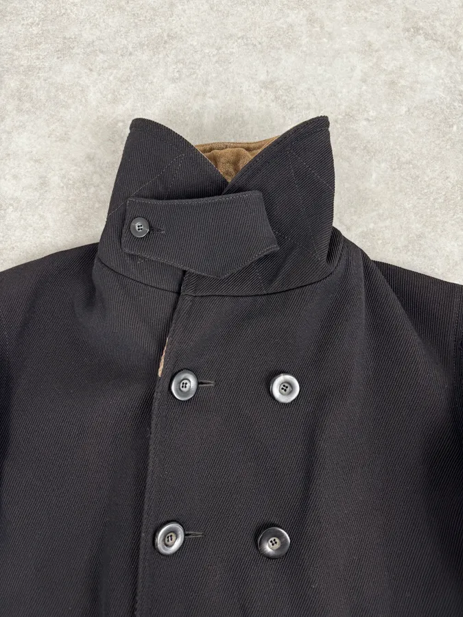 2010s Giorgio Armani Black Wool Double Breasted Classy Coat - Image 7