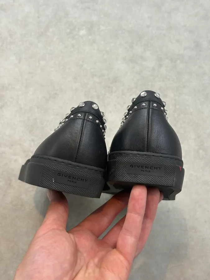 2010s Givenchy Black Leather Studded Loafers by Riccardo Tisci - Image 6