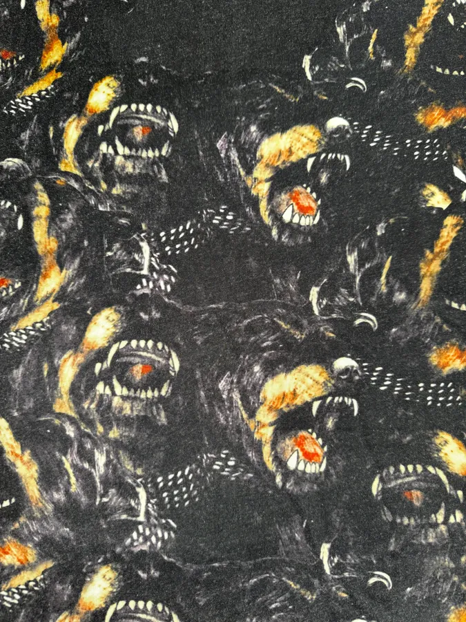 2010s Givenchy Black Rottweiler Reflects T-shirt - Image 7