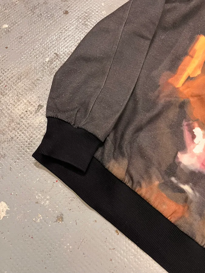 2010s Givenchy Doberman Paint Effect Black Sweater - Image 6